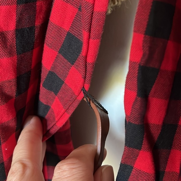 Christmas Red Plaid Long Sleeve Girls Shirt Dress Youth Size Small - Picture 6 of 12